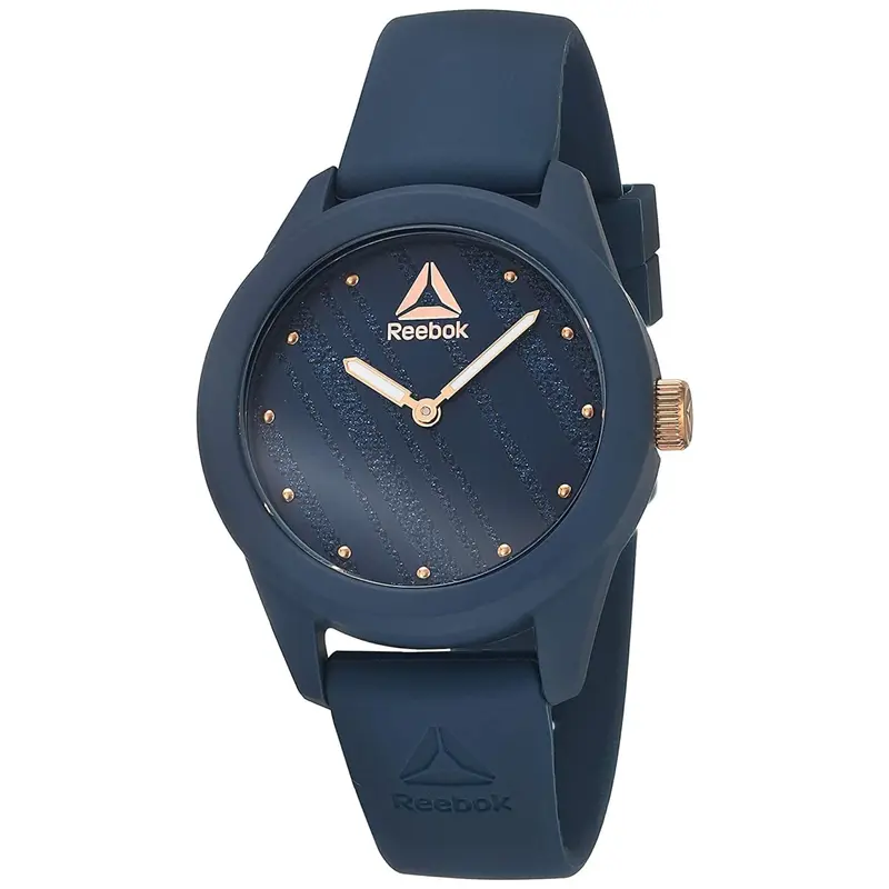 Reebok Rd-Spr-L2-Pnin-N3 Sparkle Run Blue Silicon Strap Women's Watch 1