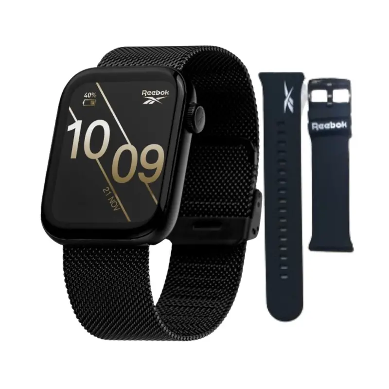 Reebok Relay 3.0 Black Dial Stainless Steel Milanese Strap Men Watch Rv-Rl3-U0-Absb-Bb 1
