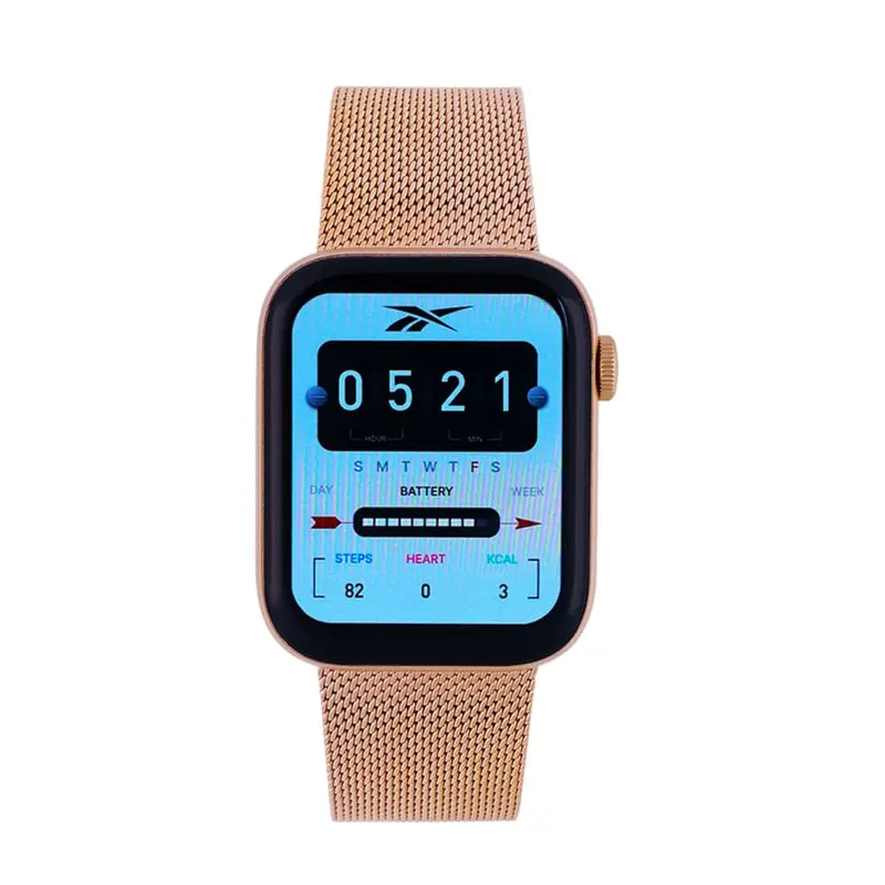 Reebok Relay 3.0 Rose Gold Milanese Strap Unisex Smartwatch Rv-Rl3-U0-A3s3-Bb 2