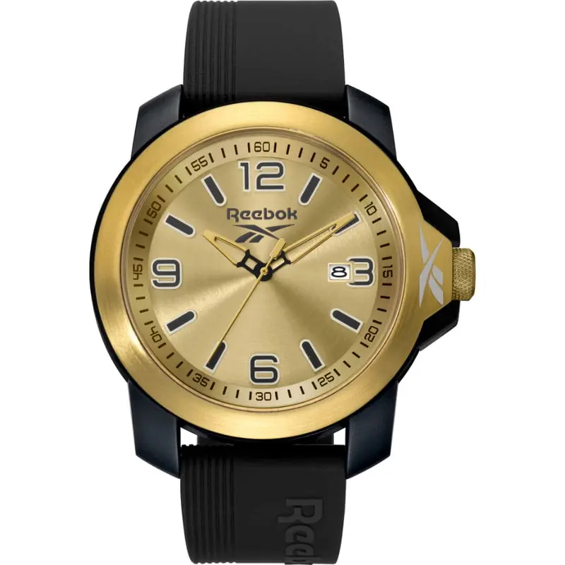 Reebok Rv-Tr3-G3-Pbib-2B Triple Black/Gold Unisex Watch 1