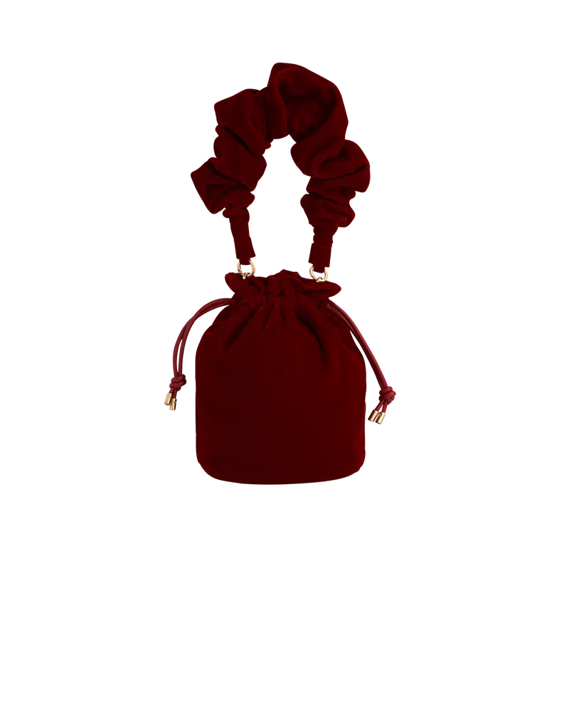 Ruby Red Bucket Bag 1
