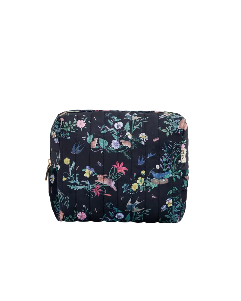 Running Bunny Large Quilted Makeup Bag 1