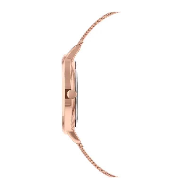 Sara Miller Diamond Collection Rose Gold Mesh Strap Women's Watch Sa4018 2