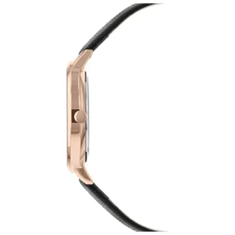 Sara Miller Diamond Mother Of Pearl Dial Black Leather Strap Watch Sa2052 2