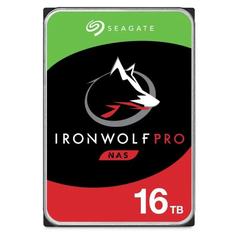 Seagate St16000ne000 16Tb Ironwolf Pro Nas Hdd 3.5In Internal Sata 6Gb/S 7200Rpm 256Mb Cache 1