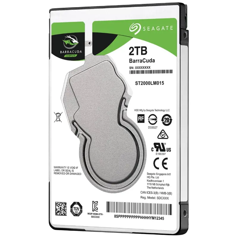 Seagate St2000lm015 Barracuda 2.5In 2Tb Sata 6Gb/S 5400Rpm 128Mb Cache 7Mm 1