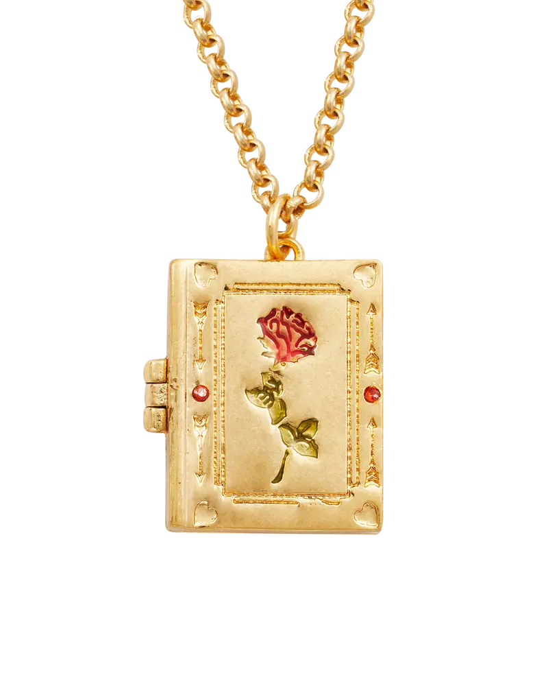 Secret Diary Gold Locket Necklace 1