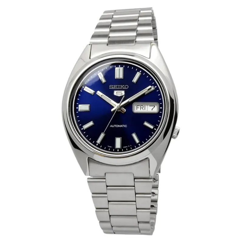 Seiko 5 Automatic 21 Jewels Blue Dial Stainless Steel Men's Watch Snxs77k1p 1