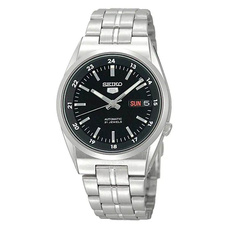 Seiko 5 Automatic Black Dial Stainless Steel Men Watch Snk567j1p 1