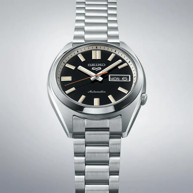Seiko 5 Automatic Black Dial Stainless Steel Men' Watch Srpk89k1p 2