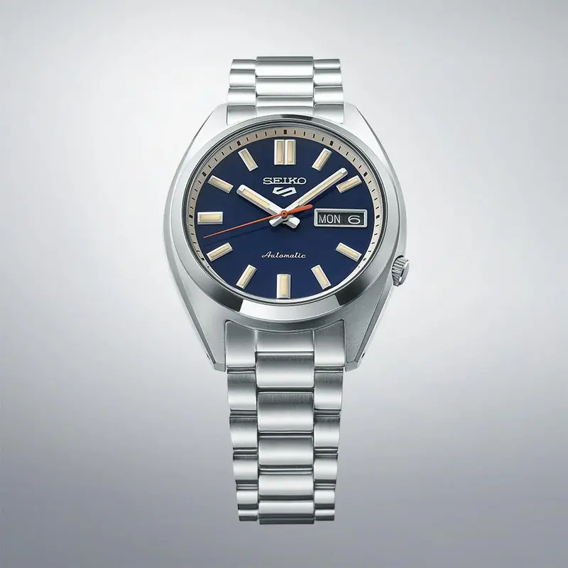 Seiko 5 Automatic Blue Dial Stainless Steel Men' Watch Srpk87k1 2