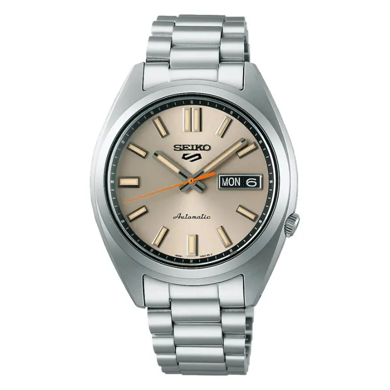 Seiko 5 Automatic Ivory Dial Stainless Steel Men' Watch Srpk91k1p 1