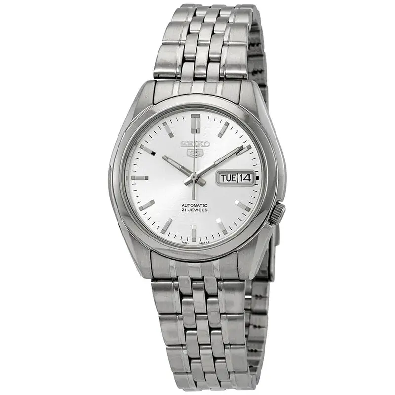 Seiko 5 Automatic Silver Dial Men's Watch Snk355k1p 1
