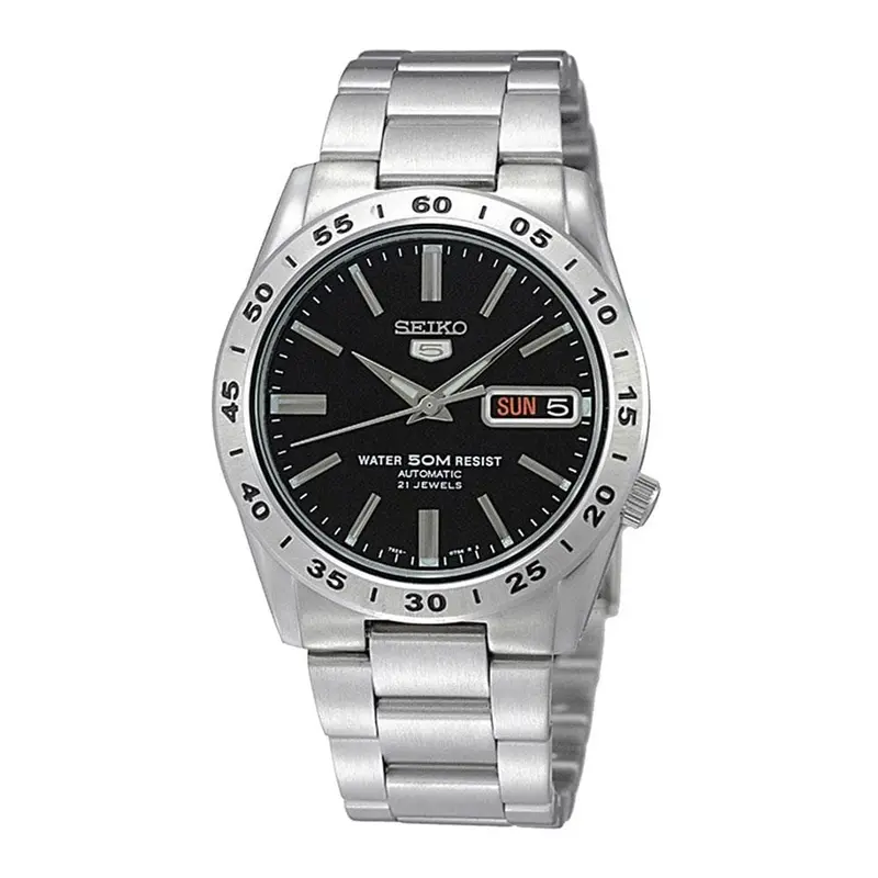 Seiko 5 Automatic Stainless Steel Men's Silver Watch Snke01k1p 1