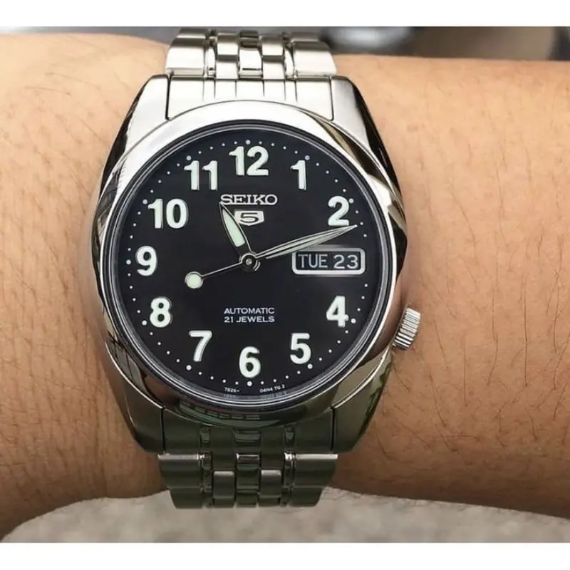 Seiko 5 Automatic Stainless Steel Strap Men's Watch Snk381k1p 2