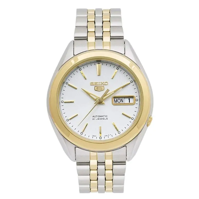 Seiko 5 Automatic Two-Tone Stainless Steel Strap Unisex Watch Snkl24k1 1