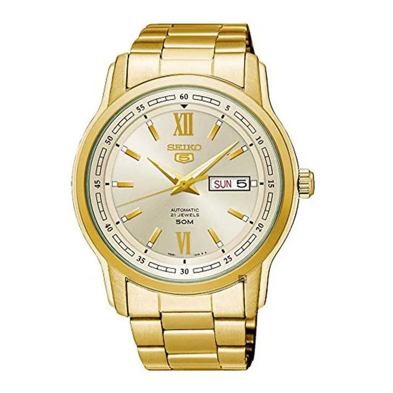Seiko 5 Classic Snkp20k1p Automatic Stainless Steel Men's Gold Watch 1