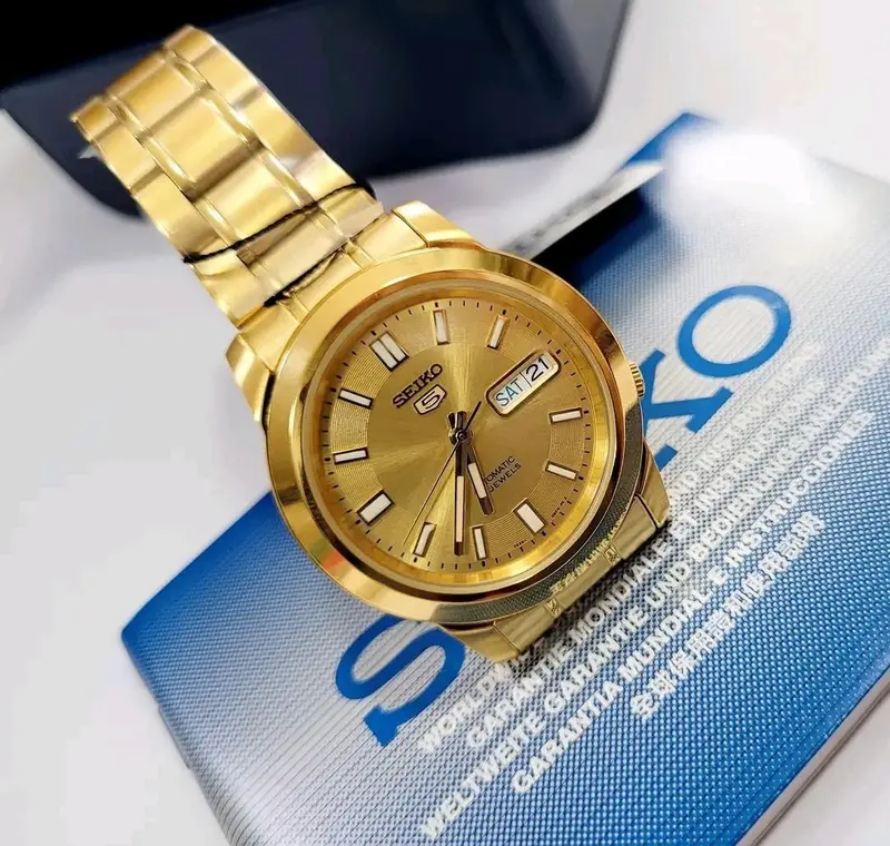 Seiko 5 Classic Snkp20k1p Automatic Stainless Steel Men's Gold Watch 2