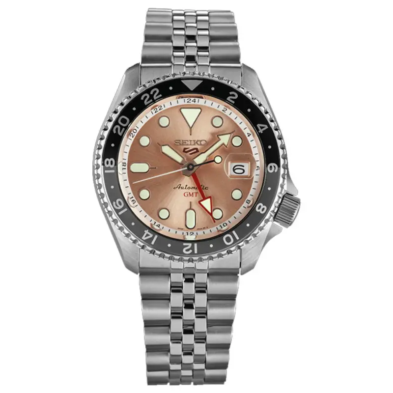 Seiko 5 Gmt Silver Stainless Steel Strap Men Limited Edition Watch Ssk043k1 (Pre-Order) 1