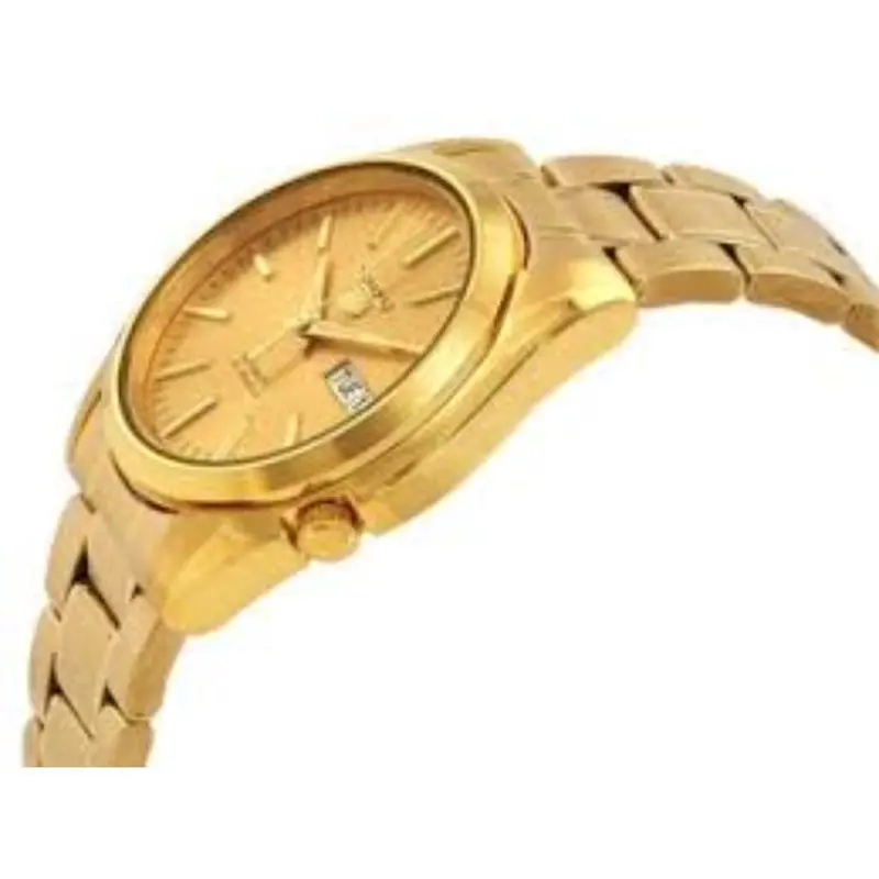 Seiko 5 Gold Dial Stainless Steel Strap Men's Watch Snkl48k1 2
