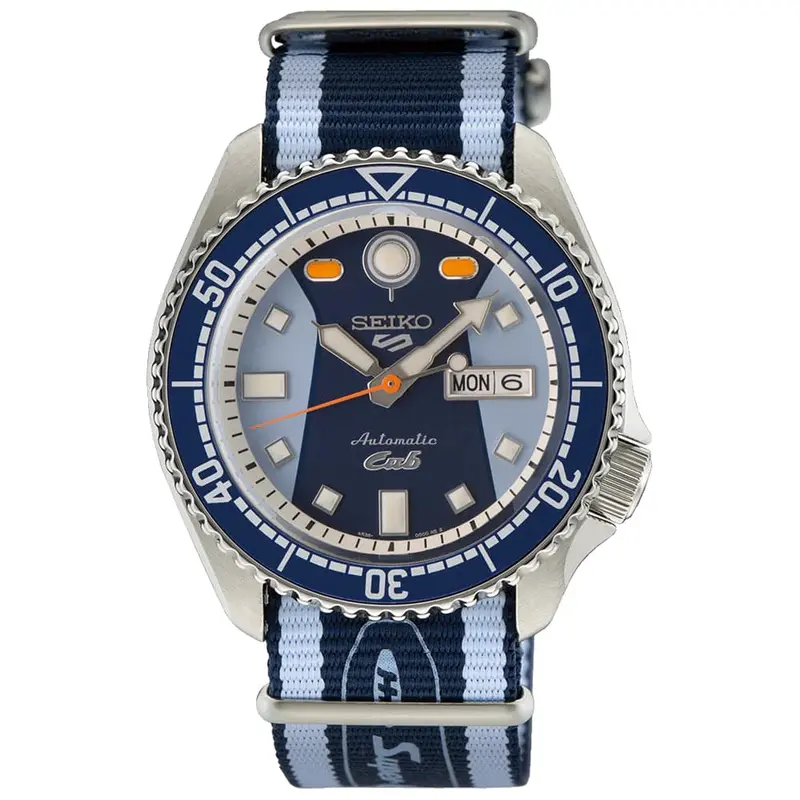 Seiko 5 Multicolor Dial & Nylon Strap Men Watch Srpk37k1 1