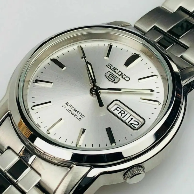 Seiko 5 Silver Stainless Steel Strap Men Watch Snkk65k1p 1