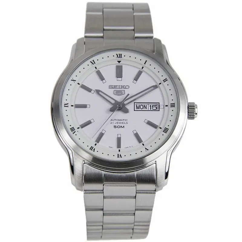 Seiko 5 Silver Stainless Steel Strap Men Watch Snkp09k1p 1