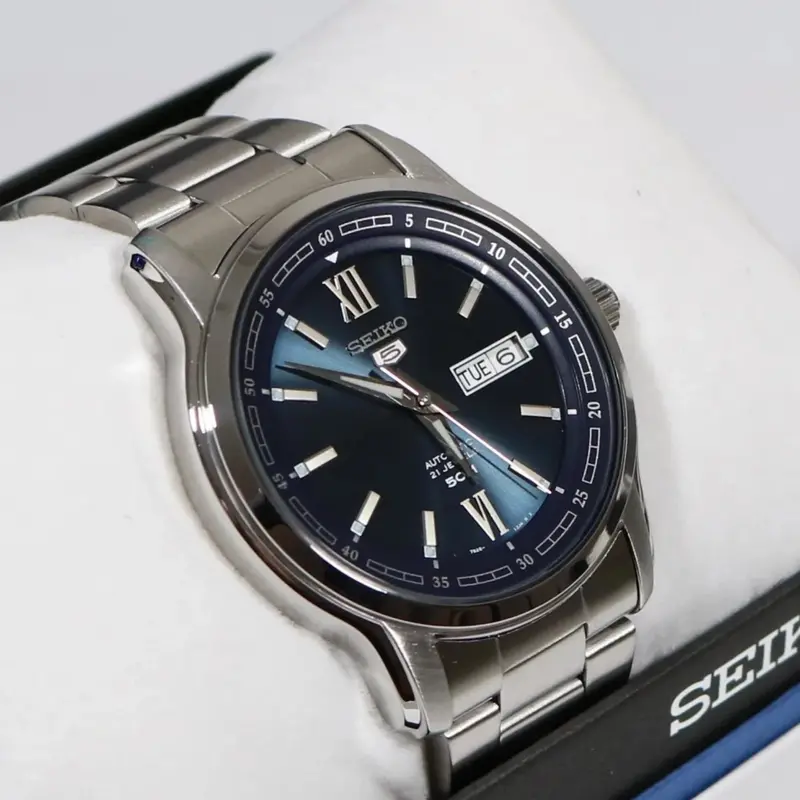 Seiko 5 Silver Stainless Steel Strap Men Watch Snkp17k1p 2