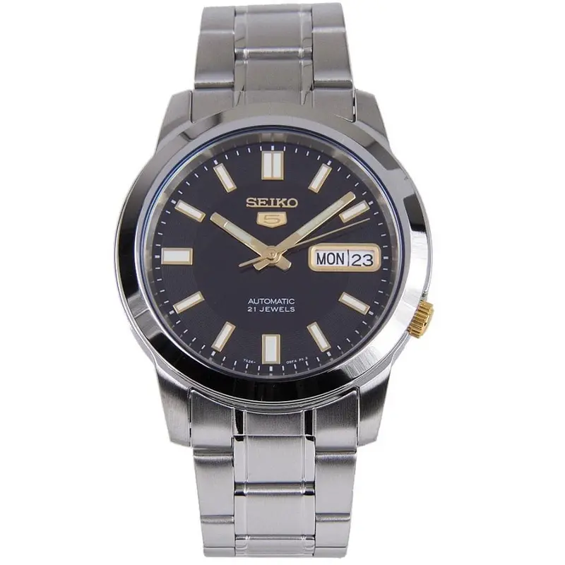 Seiko 5 Silver Stainless Steel Strap Men's Watch Snkk17k1 1