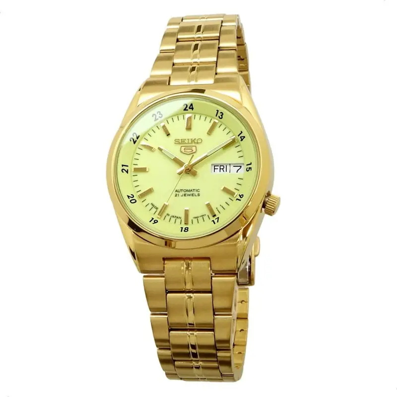 Seiko 5 Snk578j1p Automatic Gold Stainless Steel Men Watch 1