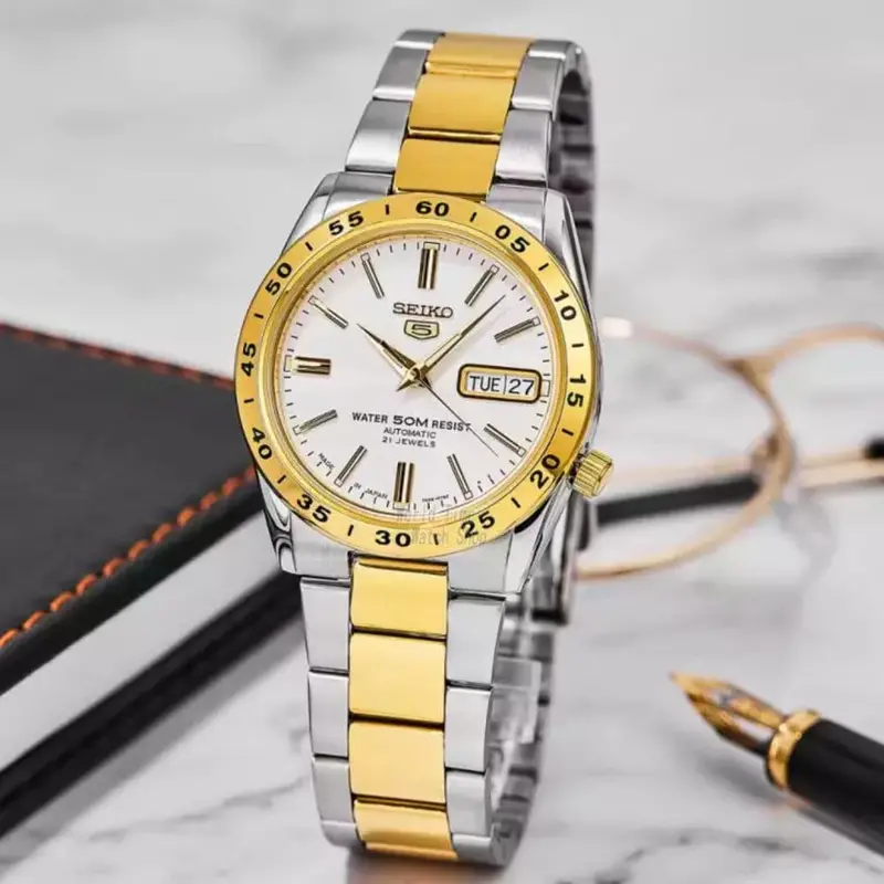 Seiko 5 Snke04j1p Two Tone Stainless Steel Men's Watch 2