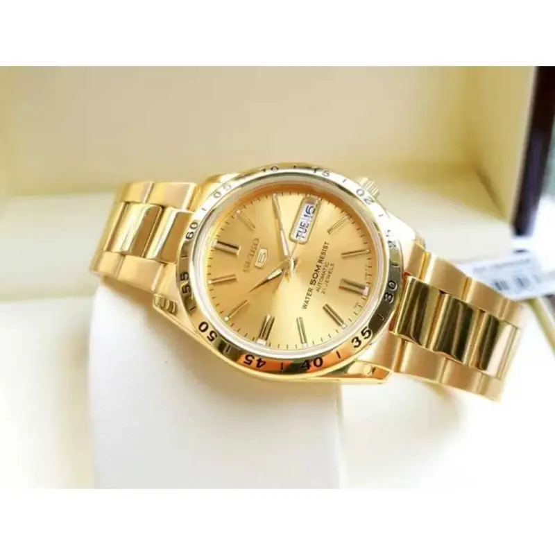 Seiko 5 Snke06k1 Automatic Stainless Steel Men's Gold Watch 2