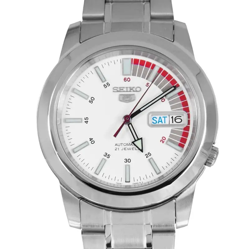 Seiko 5 Snkk25k1p Silver Stainless Steel Men's Watch 2