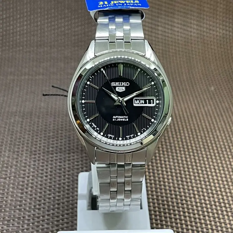 Seiko 5 Snkl23j1p Black Dial Stainless Steel Men's Watch 1