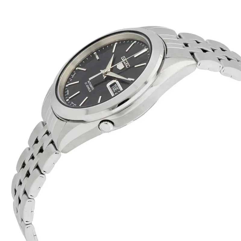 Seiko 5 Snkl23j1p Black Dial Stainless Steel Men's Watch 2