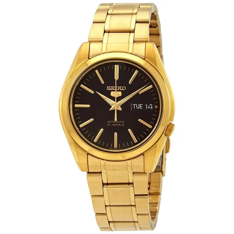 Seiko 5 Snkl50k1p Automatic Stainless Steel Men's Gold Watch 1