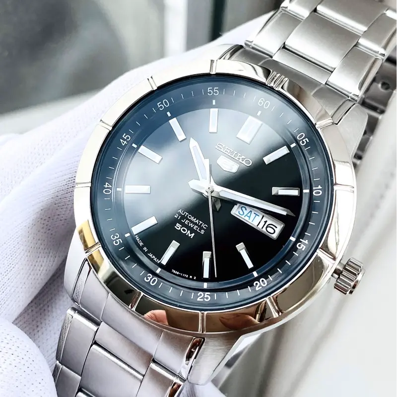 Seiko 5 Snkn55k1 Automatic Stainless Steel Men's Silver Watch 2