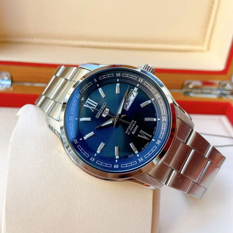 Seiko 5 Snkp17j1p Blue Dial Stainless Steel Men's Watch 2