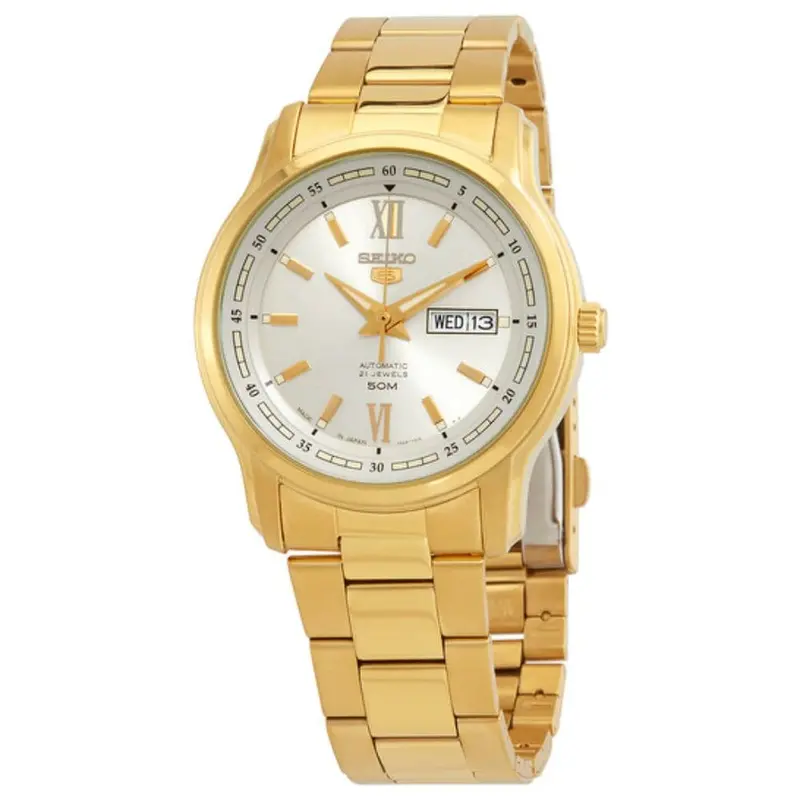 Seiko 5 Snkp20j1p Gold Stainless Steel Men's Watch 1