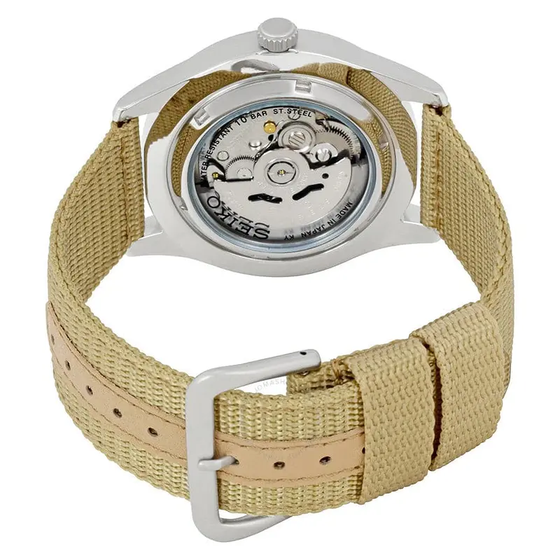 Seiko 5 Snzg07j1p Automatic Beige Dial Men's Watch 2