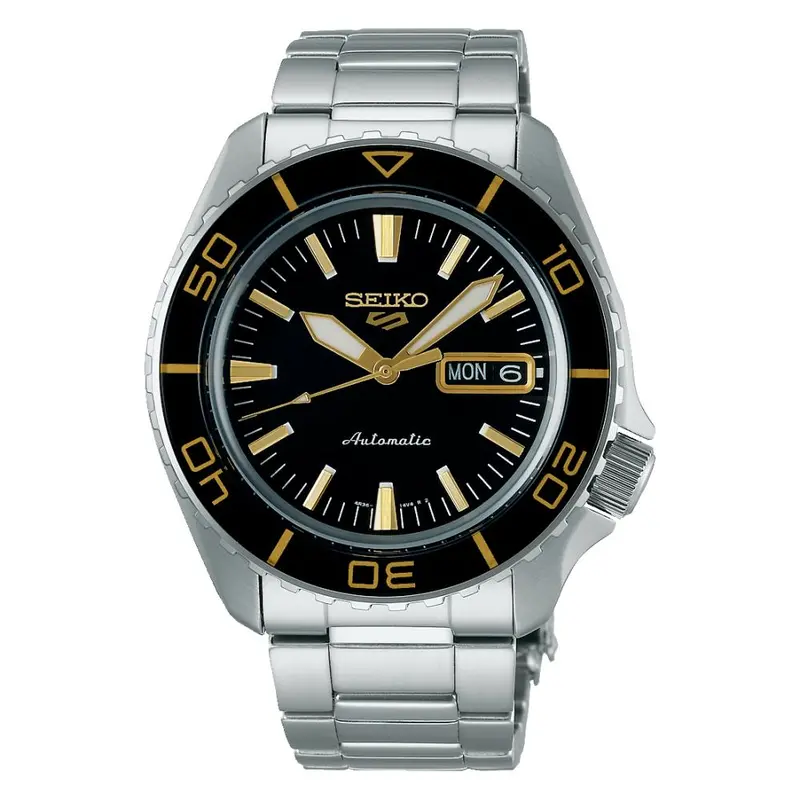 Seiko 5 Sports Automatic Black Dial Stainless Steel Men' Watch Srpk99k1p 1