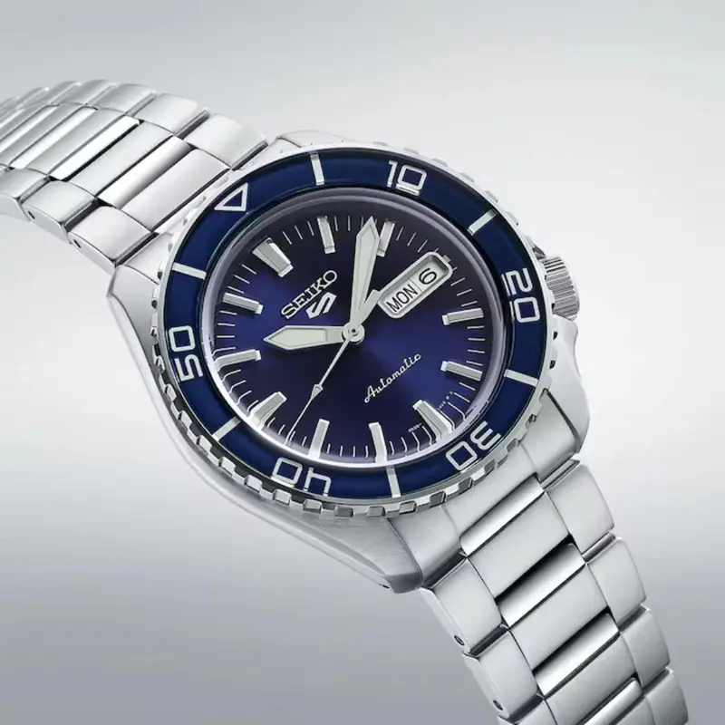 Seiko 5 Sports Automatic Blue Dial Stainless Steel Men' Watch Srpk97k1p 2