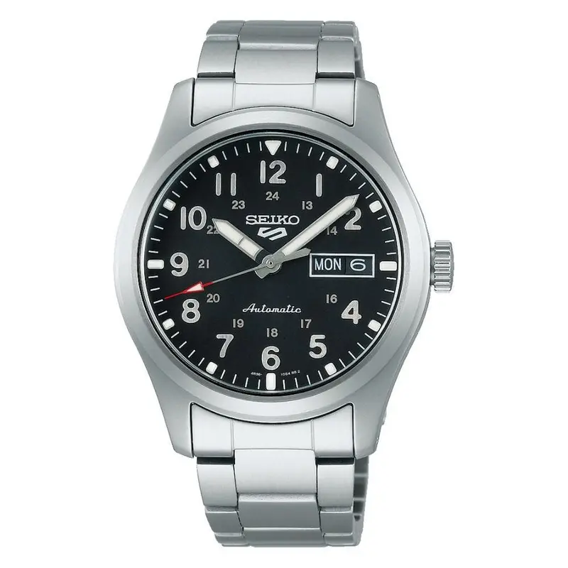 Seiko 5 Sports Black Dial Stainless Steel Men's Watch Srpg27k1p 1