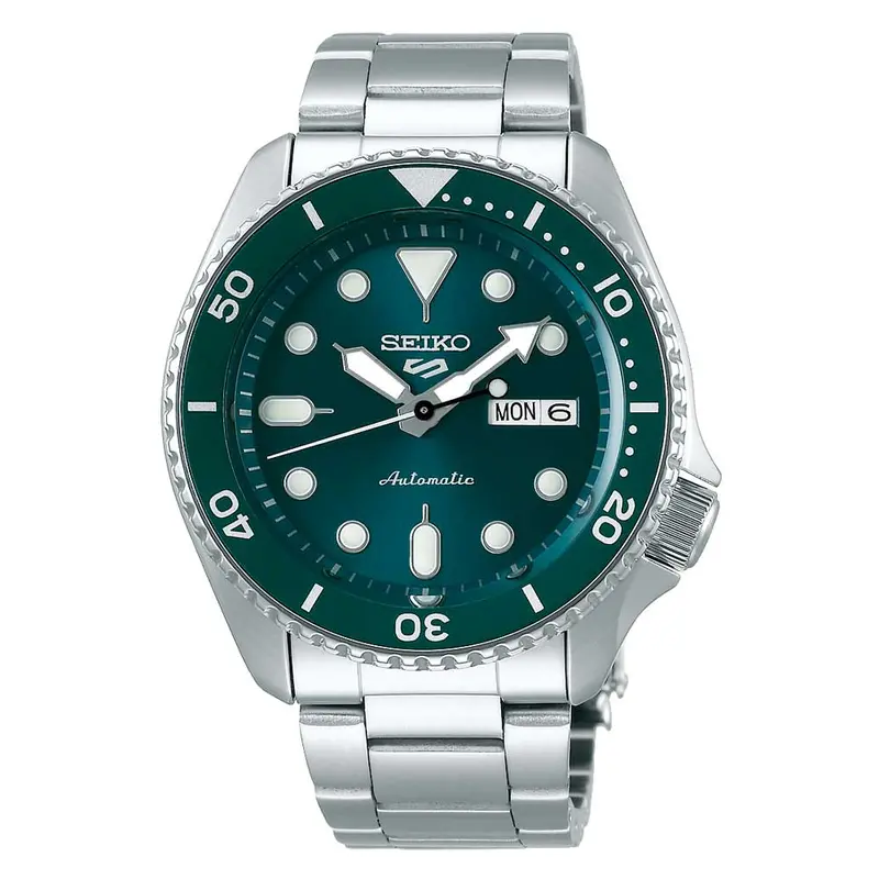 Seiko 5 Sports Blue Green Dial Steel Men's Watch Srpd61k1p 2