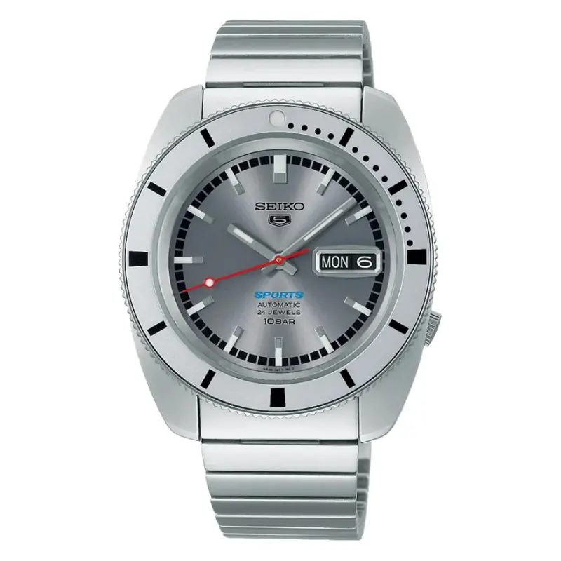 Seiko 5 Sports  Heritage Design Re-Creation Limited Edition Stainless Steel Men's Watch Srpl03k1 1
