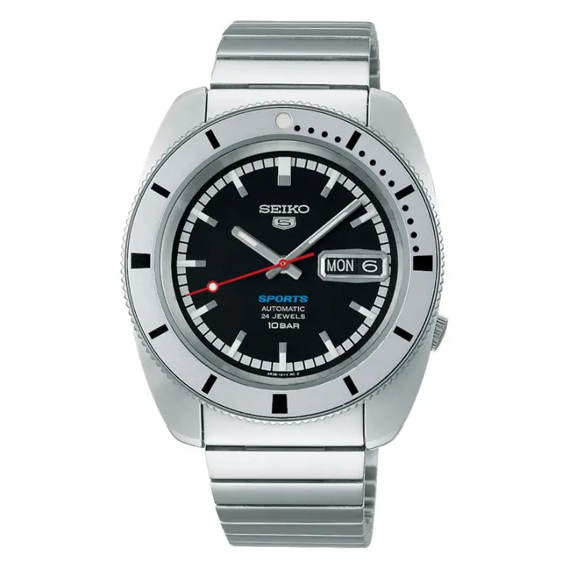 Seiko 5 Sports Silver Stainless Steel Strap Men Watch Srpl05k1p 1