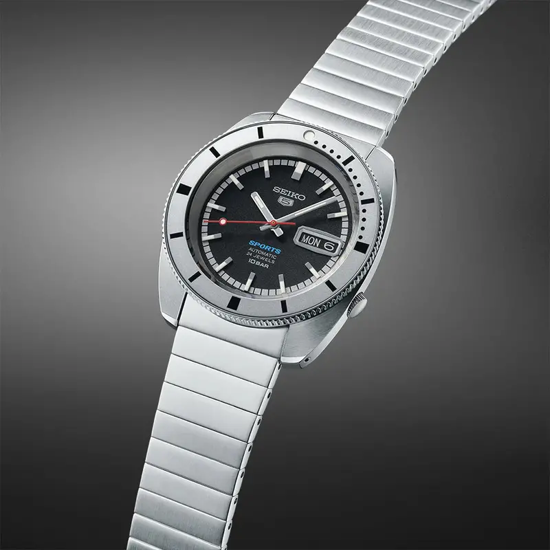 Seiko 5 Sports Silver Stainless Steel Strap Men Watch Srpl05k1p 2