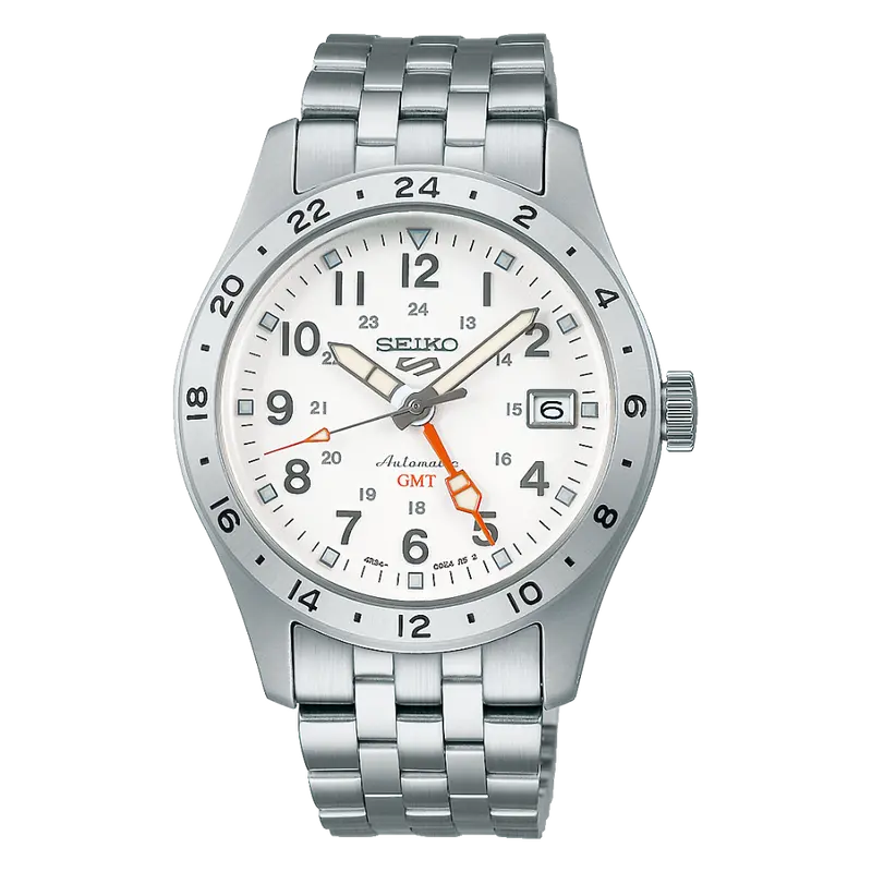 Seiko 5 Sports Silver Stainless Steel Strap Men's Watch Ssk059k1 1