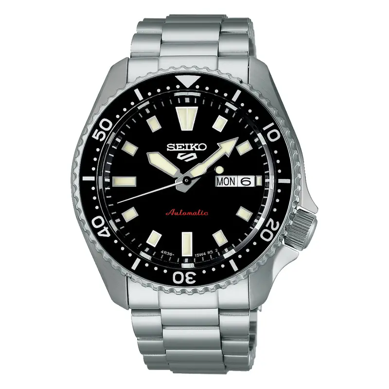 Seiko 5 Sports Skx Black Dial Stainless Steel Strap Men Watch Srpl85k1 1