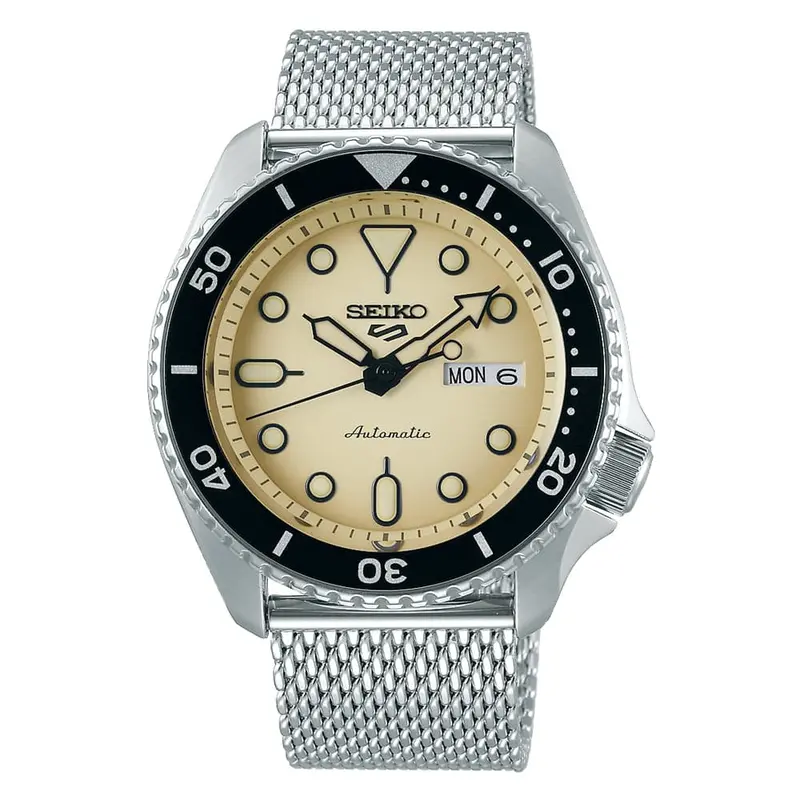 Seiko 5 Sports Skx Suits Style Silver Milanese Strap Men Watch Srpd67k1p 1